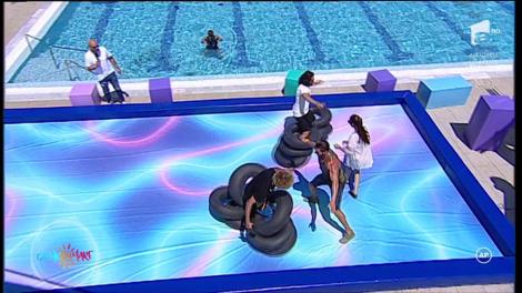 Provocare pentru Kamara și Pepe la Gashka mare! Colacele îi încurcă pe cei doi artiști să câștige proba