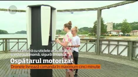 Băuturi servite pe plajă, cu drona: "Livrările nu au fost niciodată atât de rapide"