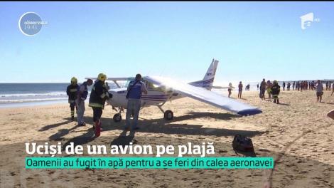 O fetiţă de opt ani şi un bărbat au fost uciși de un avion pe o plajă din Portugalia