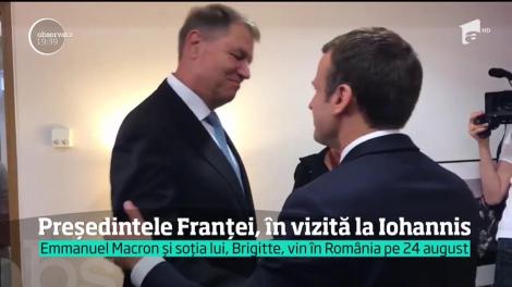 Emmanuel Macron și soția lui, Brigitte, vin în România pe 24 august