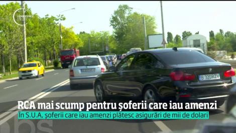 RCA mai scump pentru șoferii care iau amenzi