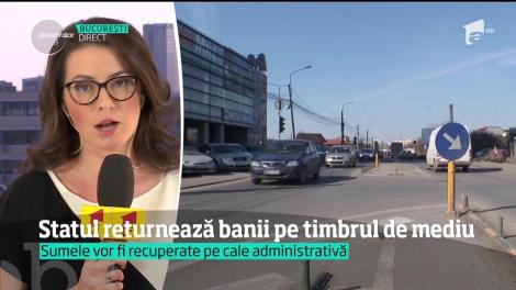 Statul returnează banii pe timbrul de mediu