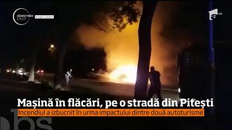 Panică pe o stradă din centrul oraşului Piteşti!