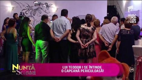 Teodor, încercare grea! Jartiera Ionelei i-a dat bătăi de cap. Legat la ochi și la mâini, îngenuncheat are parte de o capcană din partea foștilor concurenți de la "Mireasă pentru fiul meu"