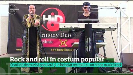 Cătălina Gruia, cântăreaţă de folclor, a inventat rock-ul în costum popular