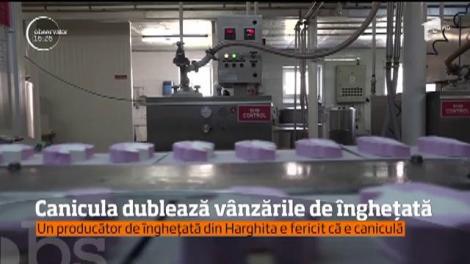 Canicula dublează vânzările de înghețată! Temperaturile ridicate le aduc producătorilor bani foarte mulți în conturi!