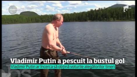 Cel mai cunoscut pescar al planetei are Rusia la picioare şi peştii la degetul mic. Cum se distrează Vladimir Putin în vacanţă