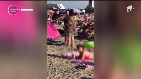 Melteanca scuipătoare de seminţe pe plajă! Imagini care nu mai au nevoie de niciun comentariu