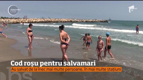 Pentru salvamarii de pe litoral a fost o zi de coşmar!