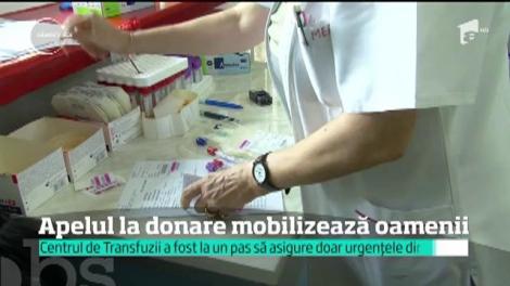 Codul de urgenţă declanşat de Centrul de Transfuzii Bucureşti a mobilizat zeci de oameni