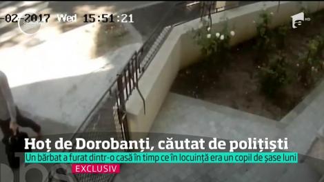 Bărbatul din imagini a intrat într-o vilă din Dorobanţi și a furat un laptop. În casă, se aflau un bebeluș și o femeie. Dacă îl recunoașteți, sunați de urgență la 112!