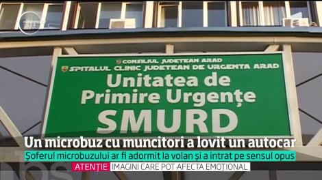 Şoferul microbuzului implicat în accidentul grav de la Arad ar fi adormit la volan
