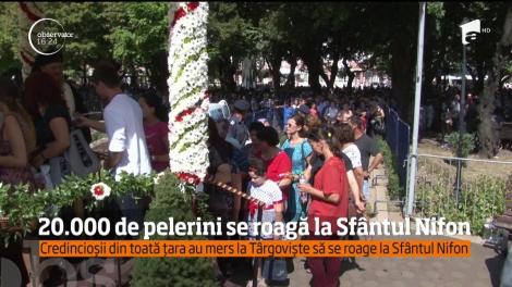 Credincioșii din toată țara au mers la Târgoviște să se roage la Sfântul Nifon