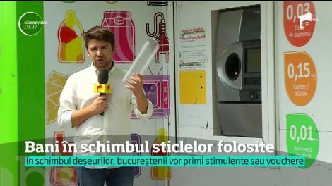 Nu arunca sticlele folosite! Poți primi vouchere de discount la cumpărături și bani, în schimbul lor. Ce trebuie să faci