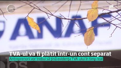 Firmele din România vor trebui să plătească TVA-ul într-un cont separat