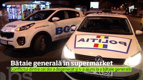 Bătaie generală într-un supermarket din Bucureşti