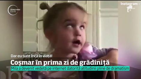Reacţia unei fetiţe de numai doi ani, după prima zi la grădiniţă, a cucerit Internetul