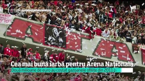 Cel mai scump stadion construit vreodată în România schimbă pentru a opta oară iarba!