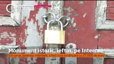 Conac boieresc interbelic, un adevărat monument istoric, scos la vânzare la un preț modic