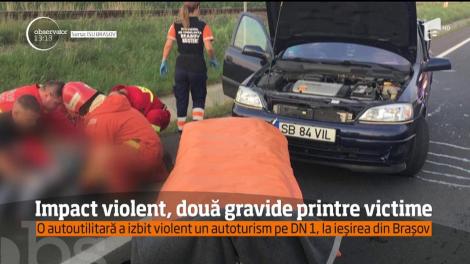 Două femei însărcinate au fost rănite într-un accident produs pe DN 1