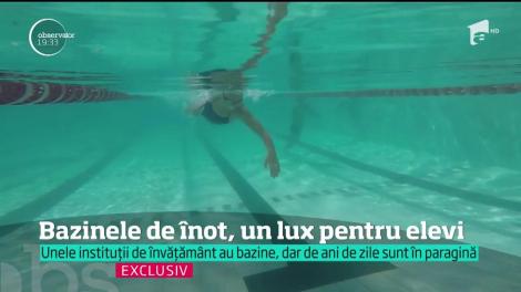 Bazinele de înot din Capitală, un lux pentru elevi