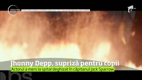 Johnny  Depp, surpriză pentru copiii de la un spital din Canada