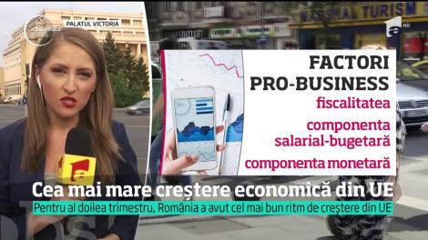 România, cea mai mare creștere economică din UE. Însă este o creștere susținută doar de consum, nu și de investiții