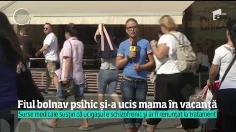 Un bărbat de 36 de ani şi-a înjunghiat mortal mama în timp ce era în vacanţă, cu familia