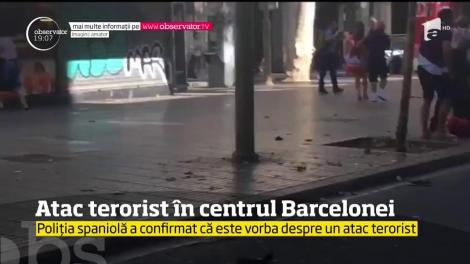 Atac terorist în centrul Barcelonei. Cel puţin doi oameni au murit, 20 au fost răniţi. Atacatorul a reuşit să fugă