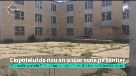 Cu două săptămâni înainte să sune clopoţelul, 40% dintre şcolile Capitalei nu sunt pregătite să primească elevi!