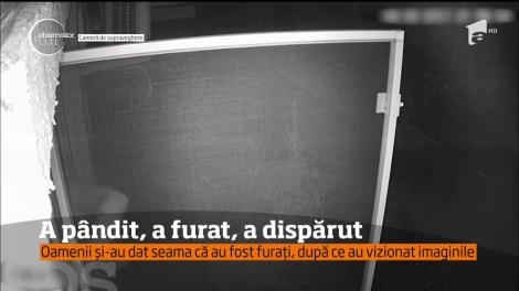 Furt din locuinţă dovedit de camerele de supraveghere