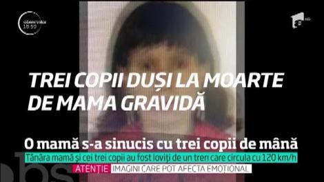 O mamă însărcinată în cinci luni şi-a pus capăt zilelor pe calea ferată, în timp ce îşi ţinea de mână, cu forţa, cei trei copii!