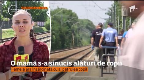 O mamă s-a aruncat în fața unui tren și i-a luat cu ea şi pe copiii ei, dar şi pe pruncul pe care-l purta în pântece!
