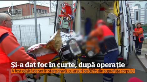 O femeie de lângă Curtea de Argeş este în stare foarte gravă în spital, după ce şi-a dat foc