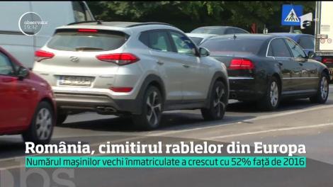 România, cimitirul rablelor din Europa! Numărul mașinilor vechi înmatriculate a crescut cu 52 de procente față de 2016