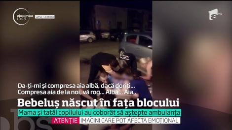 O femeie din Oradea şi-a adus pe lume bebeluşul în faţa blocului