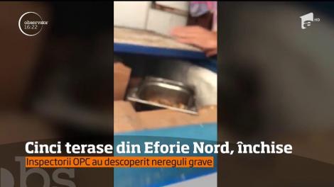 Cinci terase din Eforie Nord, închise de inspectorii OPC din cauza neregulilor grave