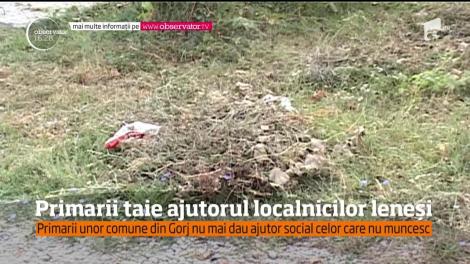 Primarii unor comune din Gorj nu mai dau ajutor social celor care nu muncesc