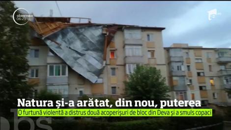 O furtună puternică a făcut ravagii în municipiul Deva!