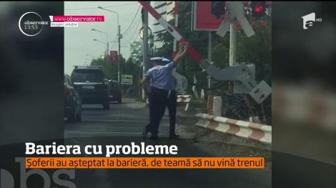 O barieră defectă a blocat traficul pe calea ferată, în Pipera