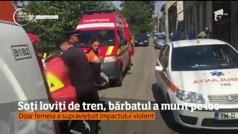 Doi bătrâni, soţ şi soţie, victimele unui accident feroviar grav. Bărbatul a murit pe loc