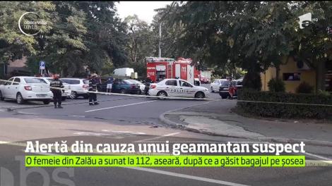 Alertă din cauza unui geamantan suspect, în Zalău