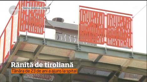 Tânără rănită de tiroliană în Parcul Orăşelul Copiilor din Sectorul 4 al Capitalei