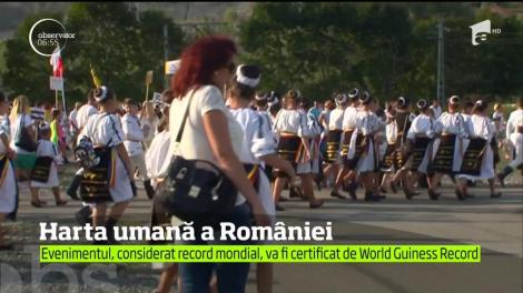 Harta umană a României, la Târnăveni, Mureş