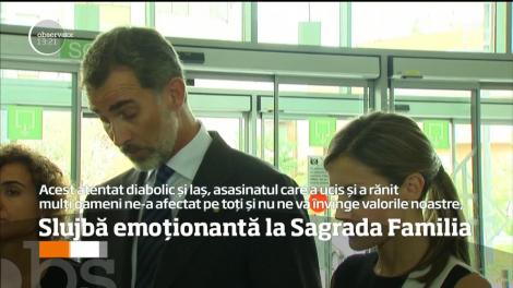 ”Nu mai vrem să curgă sânge”, au strigat oamenii! Slujbă emoţionantă la catedrala Sagrada Familia, în memoria victimelor atentatului din Barcelona