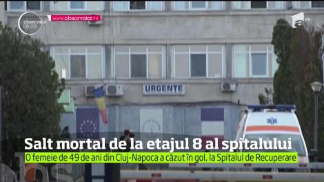 Salt mortal de la etajul opt al Spitalului Clinic de Recuperare din Cluj