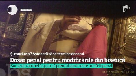 Preot acuzat că ar fi distrus picturile dintr-o biserică