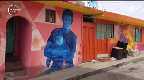 Cartierele rău famate din Mexic, colorate de artiști