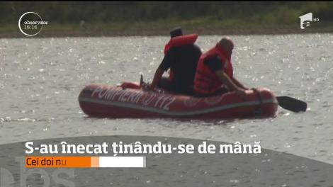 S-au înecat în Siret, ţinându-se de mână