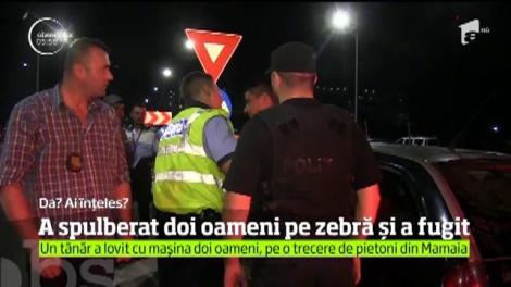 Accident desprins parcă din filme. Un şofer a lovit doi oameni pe o trecere de pietoni din Mamaia şi a fugit de la locul faptei